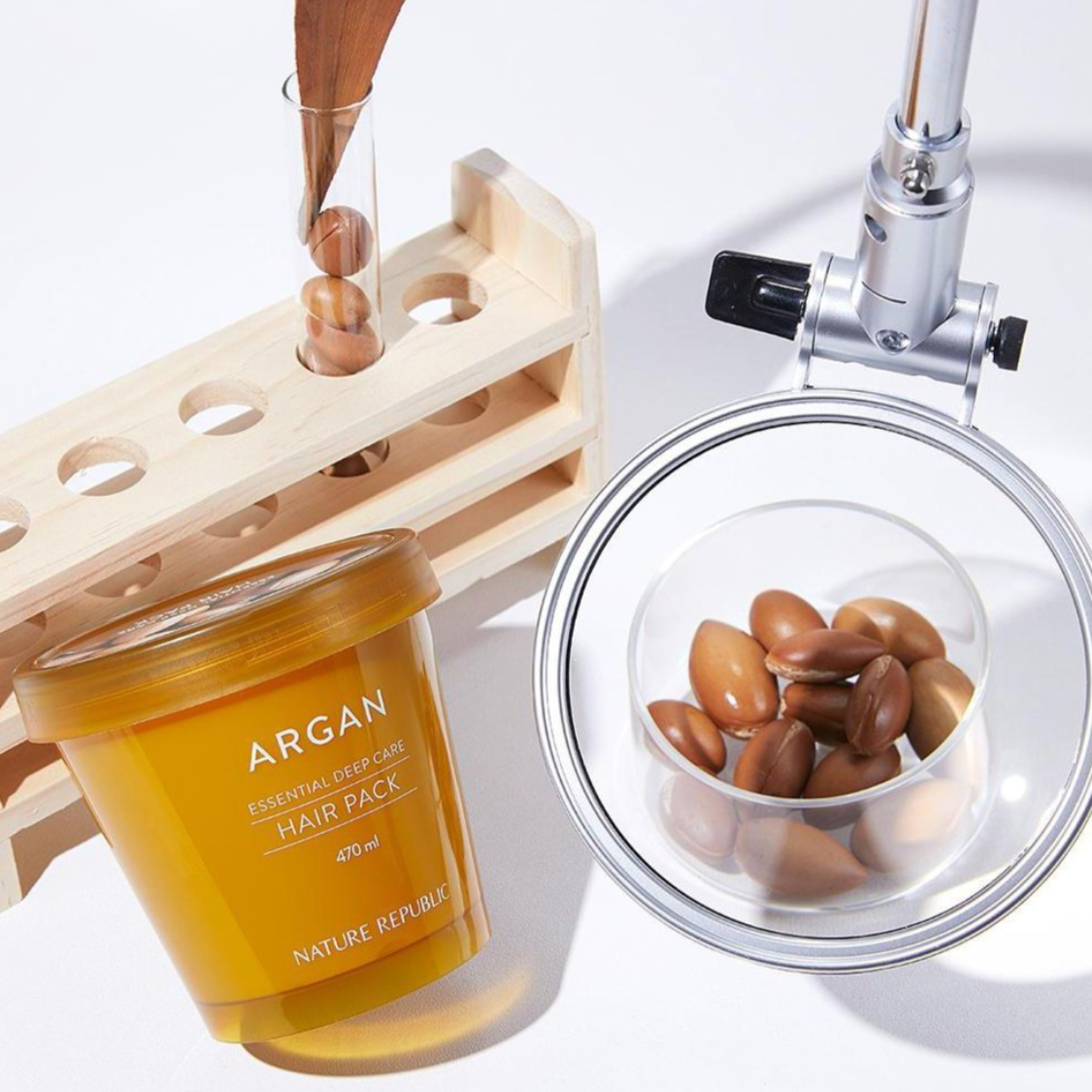 Nature Republic Argan Essential Deep Care Hair Pack | OoshTush | K-Beauty | Korean Skincare