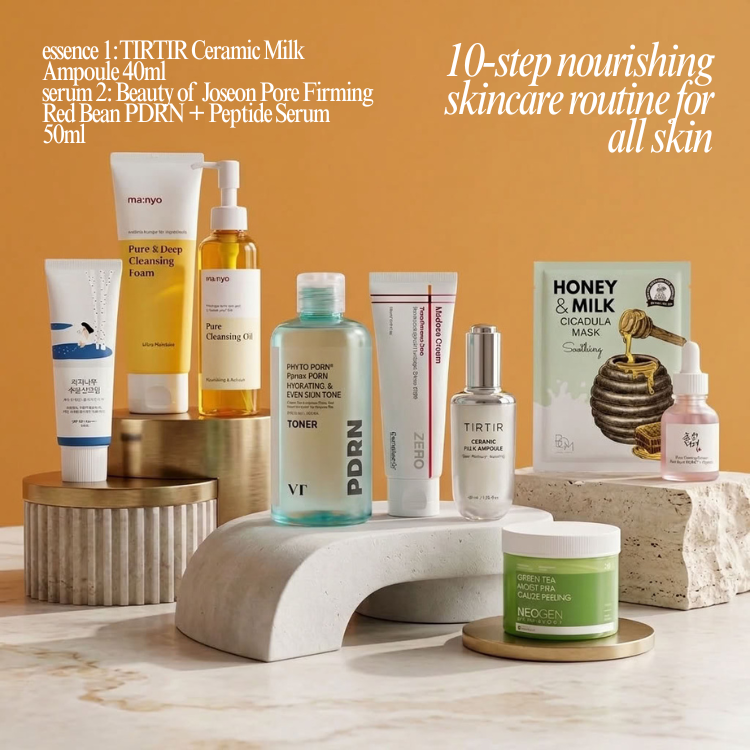 10-Step Nourishing Skincare Routine for All Skin