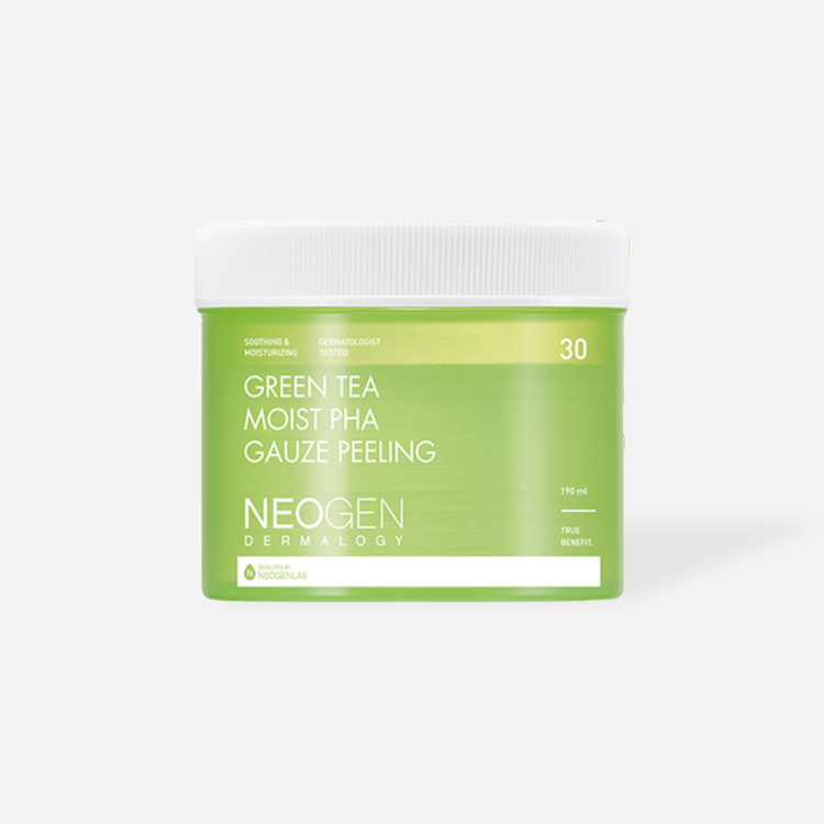 Neogen Dermalogy Green Tea Moist PHA Gauze Peeling Pad 190ml (30 ea)