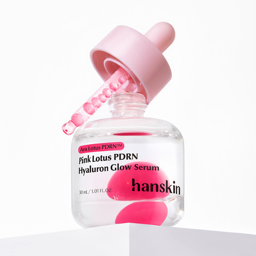 Hanskin Pink Lotus PDRN Hyaluron Glow Serum | Radiant Skin