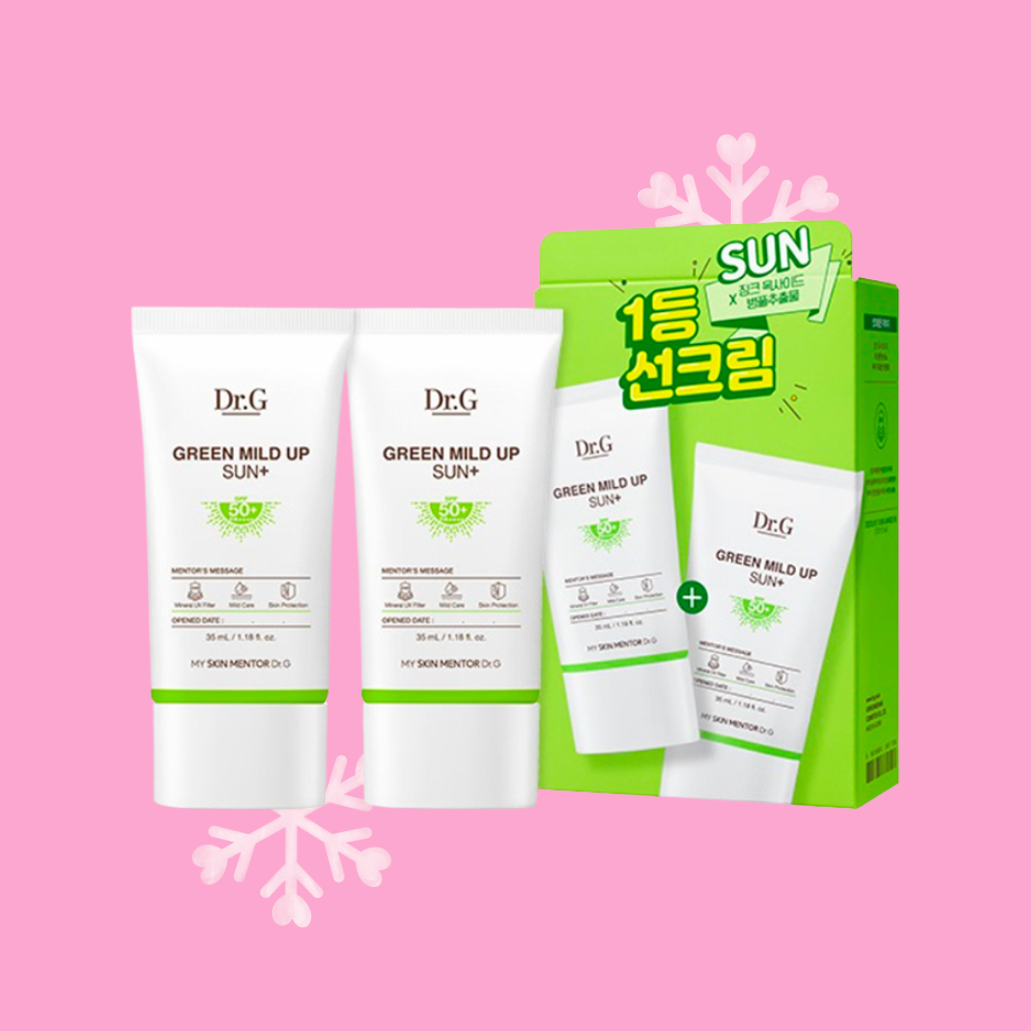 Dr.G Green Mild Up Sun+ sunscreen Discover premium Korean skin care and makeup products for all skin concerns, with curated routines and trusted brands at OoshTush.com