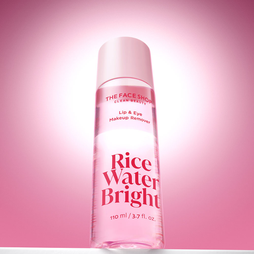 The Face Shop Rice Water Bright Lip and Eye Remover 120ml | Makeup Remover | OoshTush | K-beauty | Free Shipping Over $50 USD