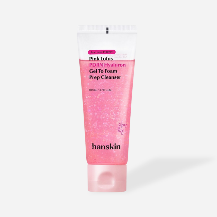 Hanskin Ara Pink Lotus PDRN Hyaluron Get To Foam Prep Cleanser 110ml