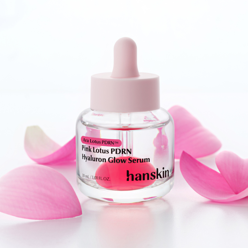 Hanskin Pink Lotus PDRN Hyaluron Glow Serum | Radiant Skin