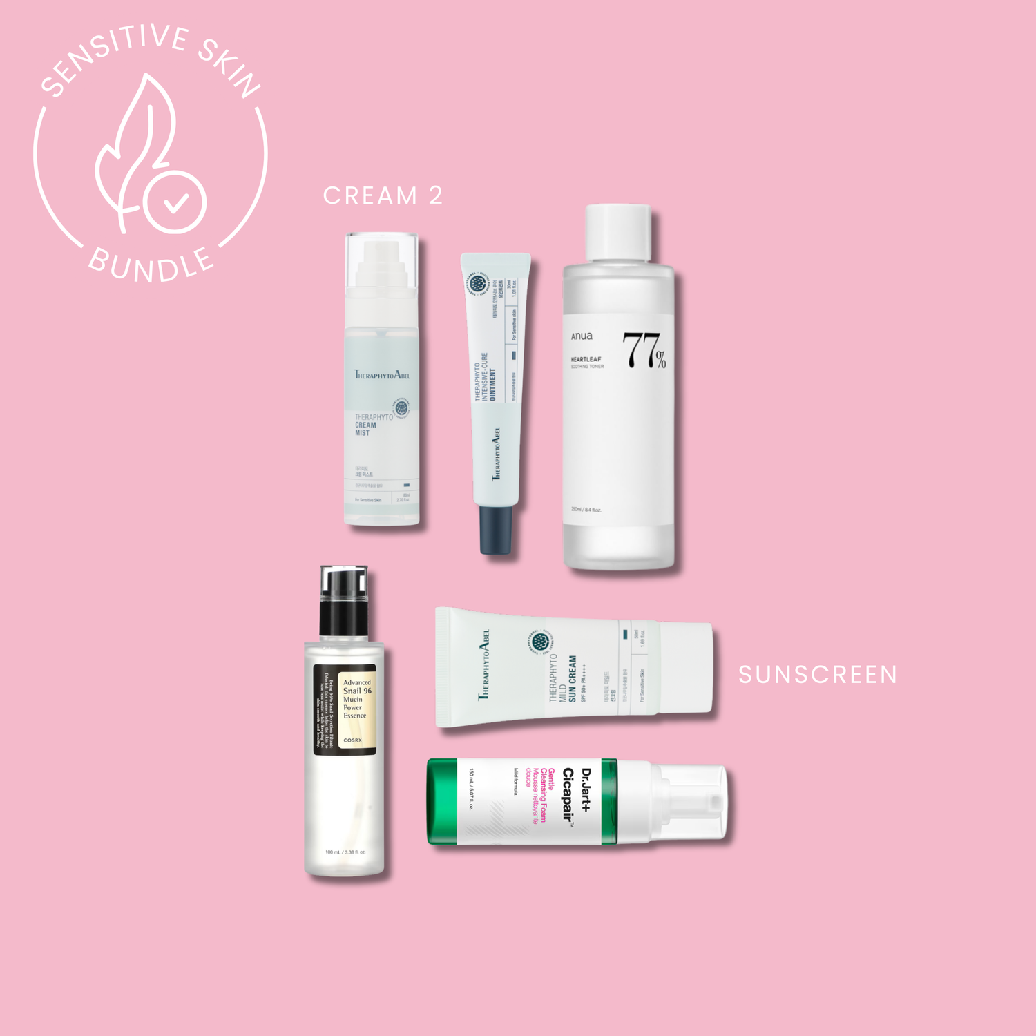 Sensitive Skincare Bundle | OoshTush | K-beauty | Free Shipping Over $40 USD | Korean Skincare
