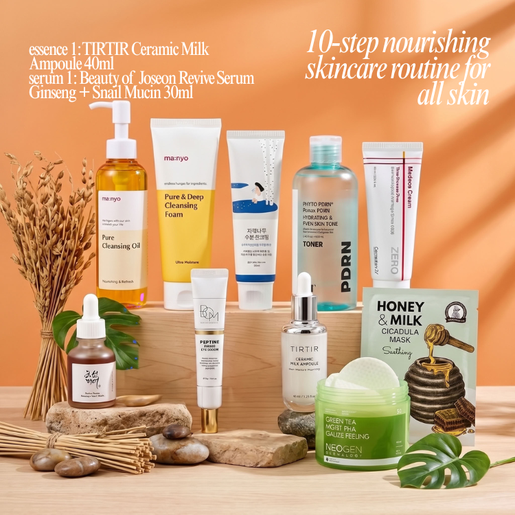 10-Step Nourishing Skincare Routine for All Skin