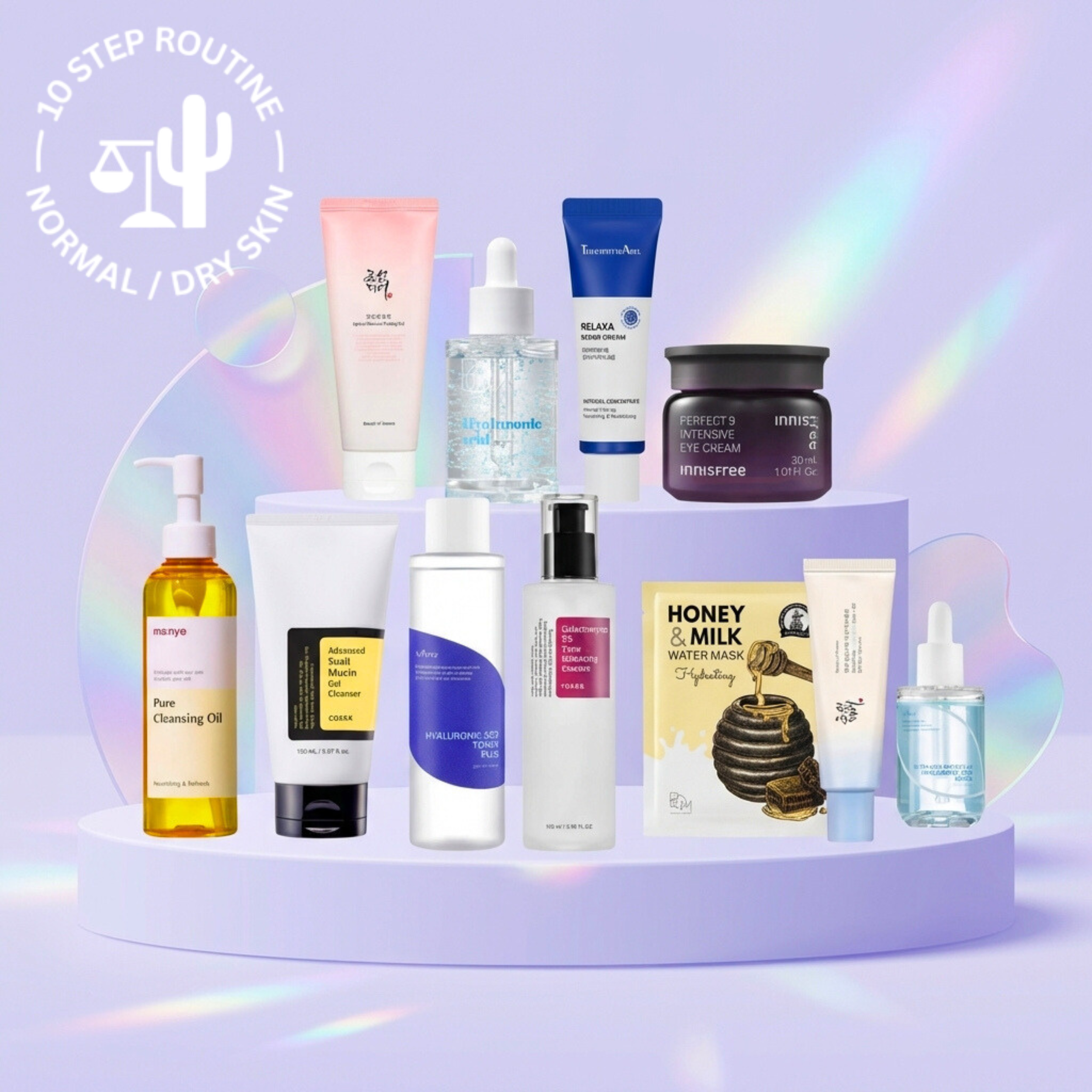 10-Step Ultimate Radiance Skincare Routine for Dry Skin