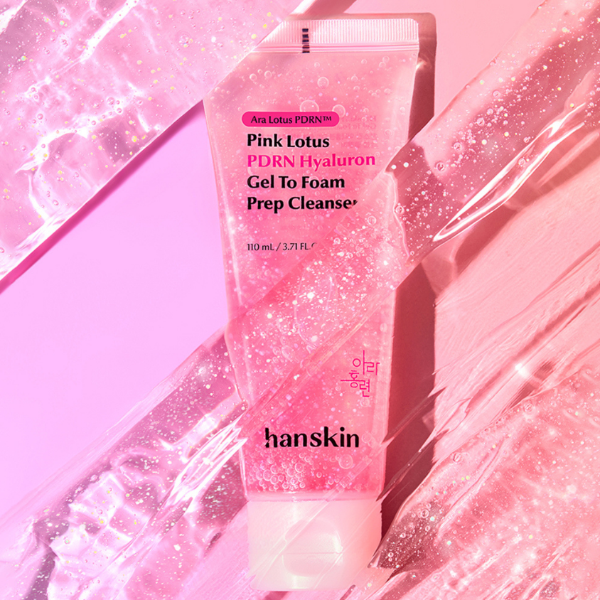Hanskin Pink Lotus PDRN Hyaluron Foam Cleanser - Skin Care