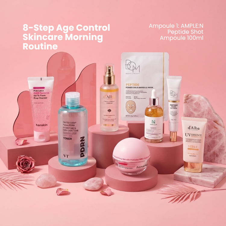 8-Step Age Control Skincare Routine Morning & Night