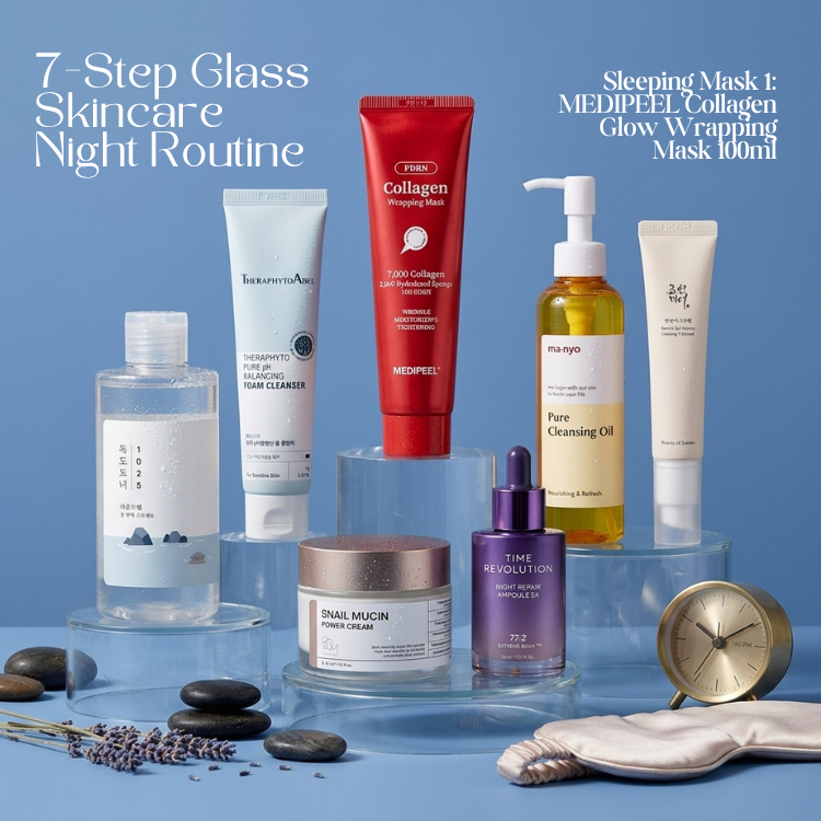 7-Step Glass Skin Routine (Morning & Night) | OoshTush | K-beauty | Free Shipping Over $50 USD