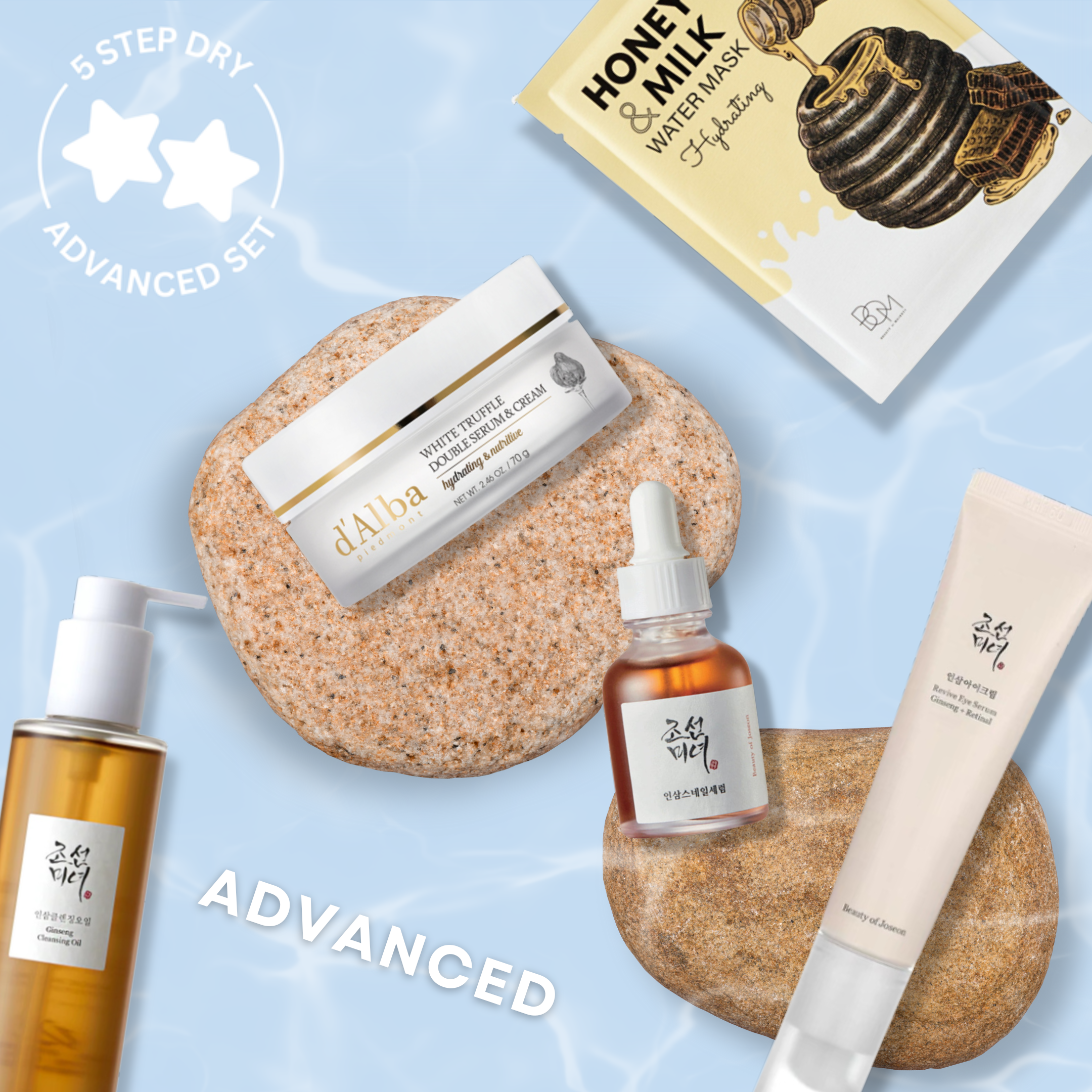 5-Step Replenishing Skincare Routine for Dry Skin | OoshTush | K-beauty | Free Shipping Over $50 USD