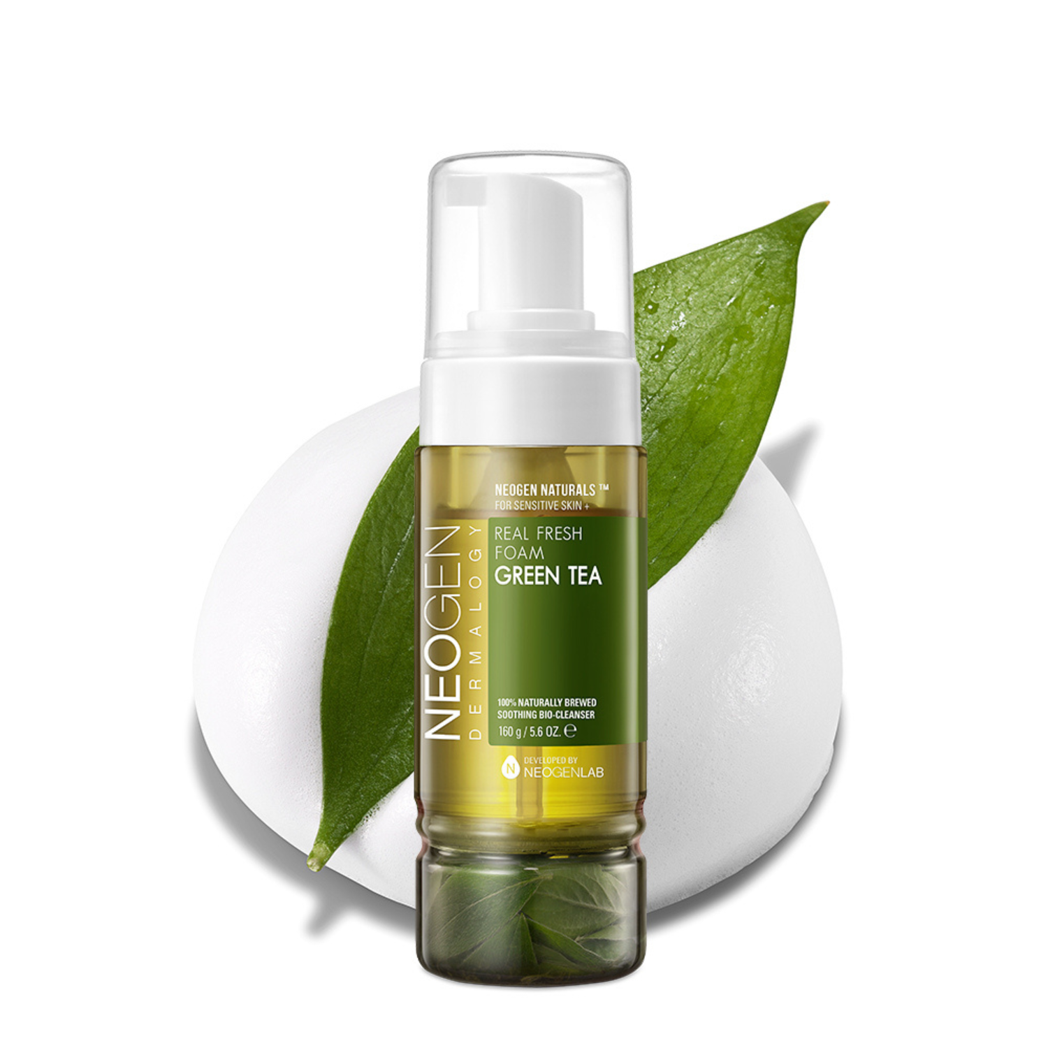 Neogen Dermalogy Real Fresh Foam Green Tea 160 g | OoshTush | K-Beauty | Korean Skincare