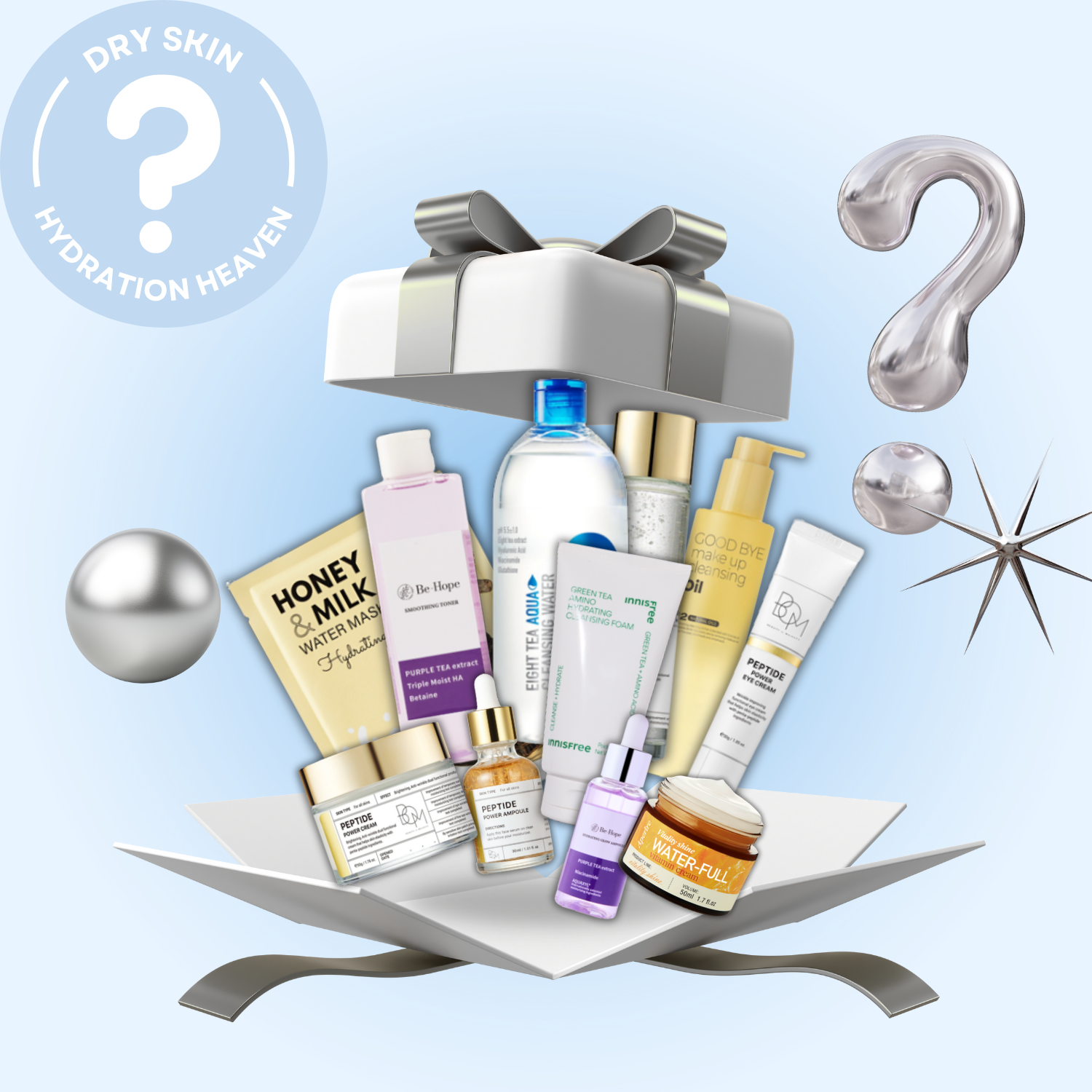 Dry Skin Hydration Heaven Box (5 , 7, & 10 Product Box)