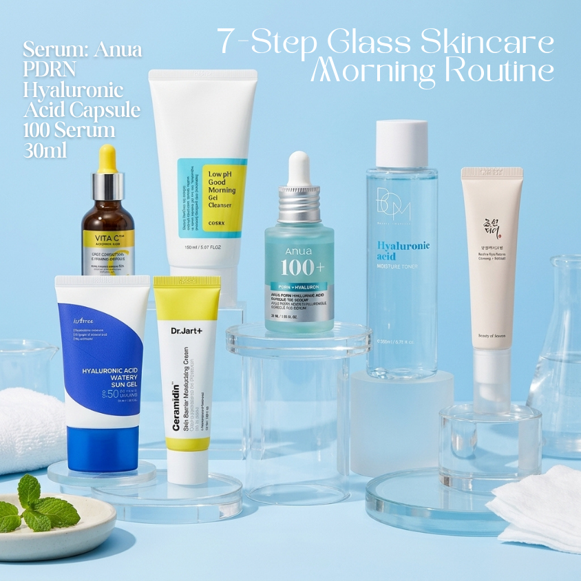 7-Step Glass Skincare Routine Morning & Night