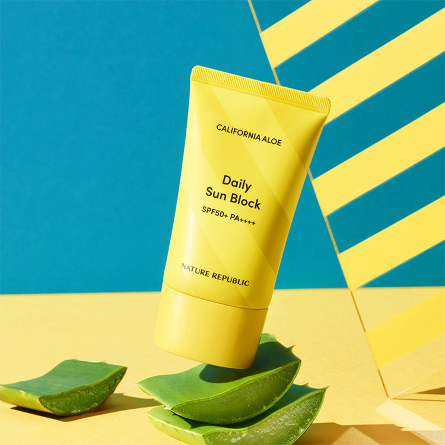 Nature Republic California Aloe Daily Sun Block SPF50+ PA++++ 57ml | OoshTush | K-Beauty | Korean Skincare
