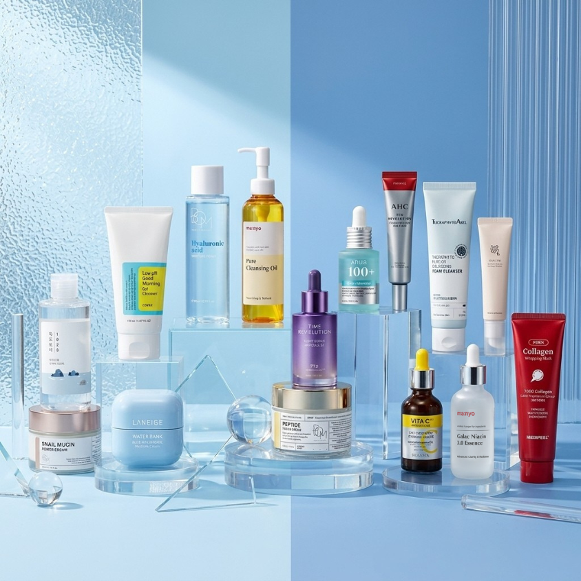 7-Step Glass Skin Routine (Morning & Night) | OoshTush | K-beauty | Free Shipping Over $50 USD
