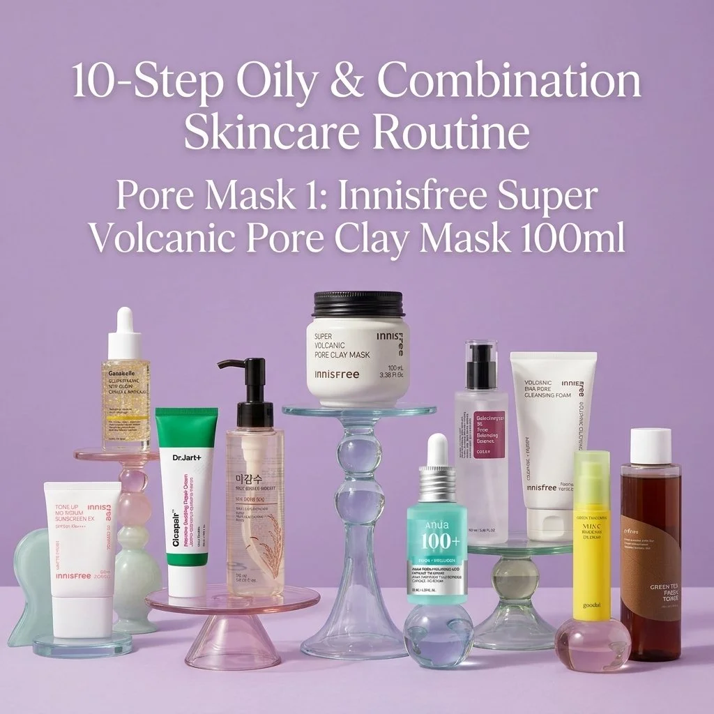10-Step Oily & Combination Skincare Routine