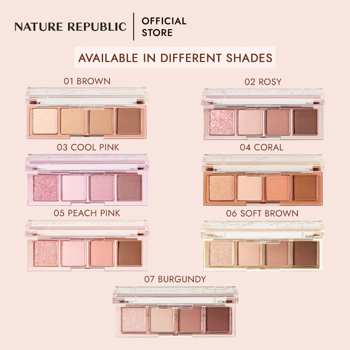Nature Republic Daily Basic Palette | OoshTush | K-Beauty | Korean Skincare