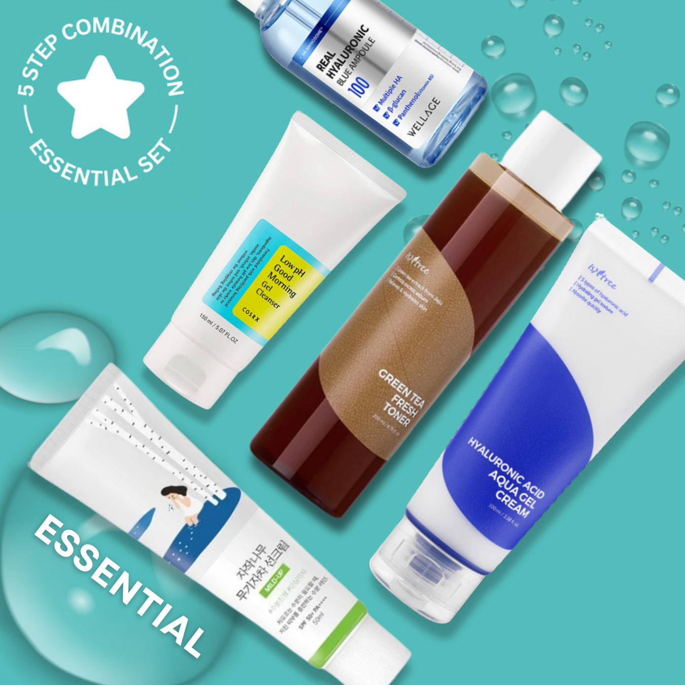 5-Step Balanced Skincare Routine for Combination Skin | OoshTush | K-beauty | Free Shipping Over $50