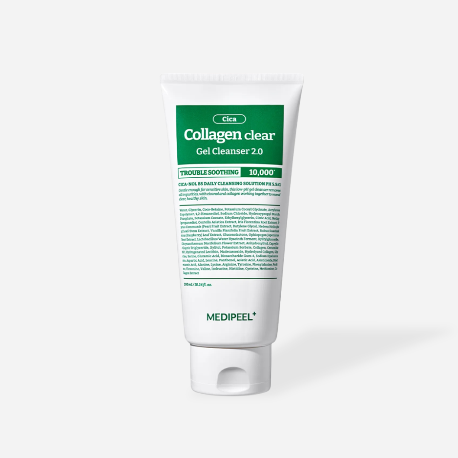 MEDIPEEL Green Cica Collagen Clear Gel Cleanser 2.0