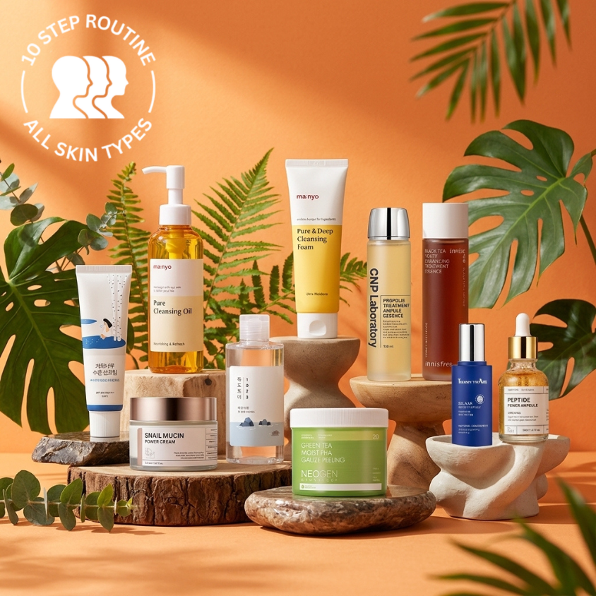 10-Step Nourishing Skincare Routine for All Skin