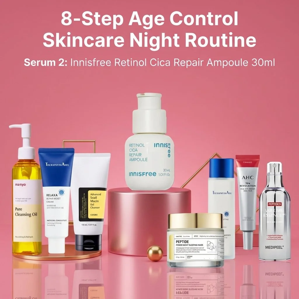 8-Step Age Control Skincare Routine Morning & Night