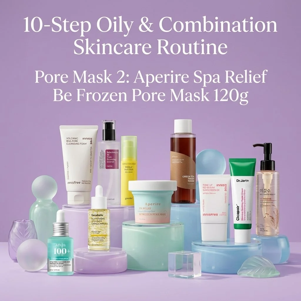 10-Step Oily & Combination Skincare Routine