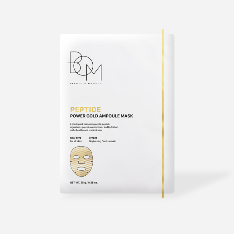 BOM Peptide Power Gold Ampoule Mask 5pcs
