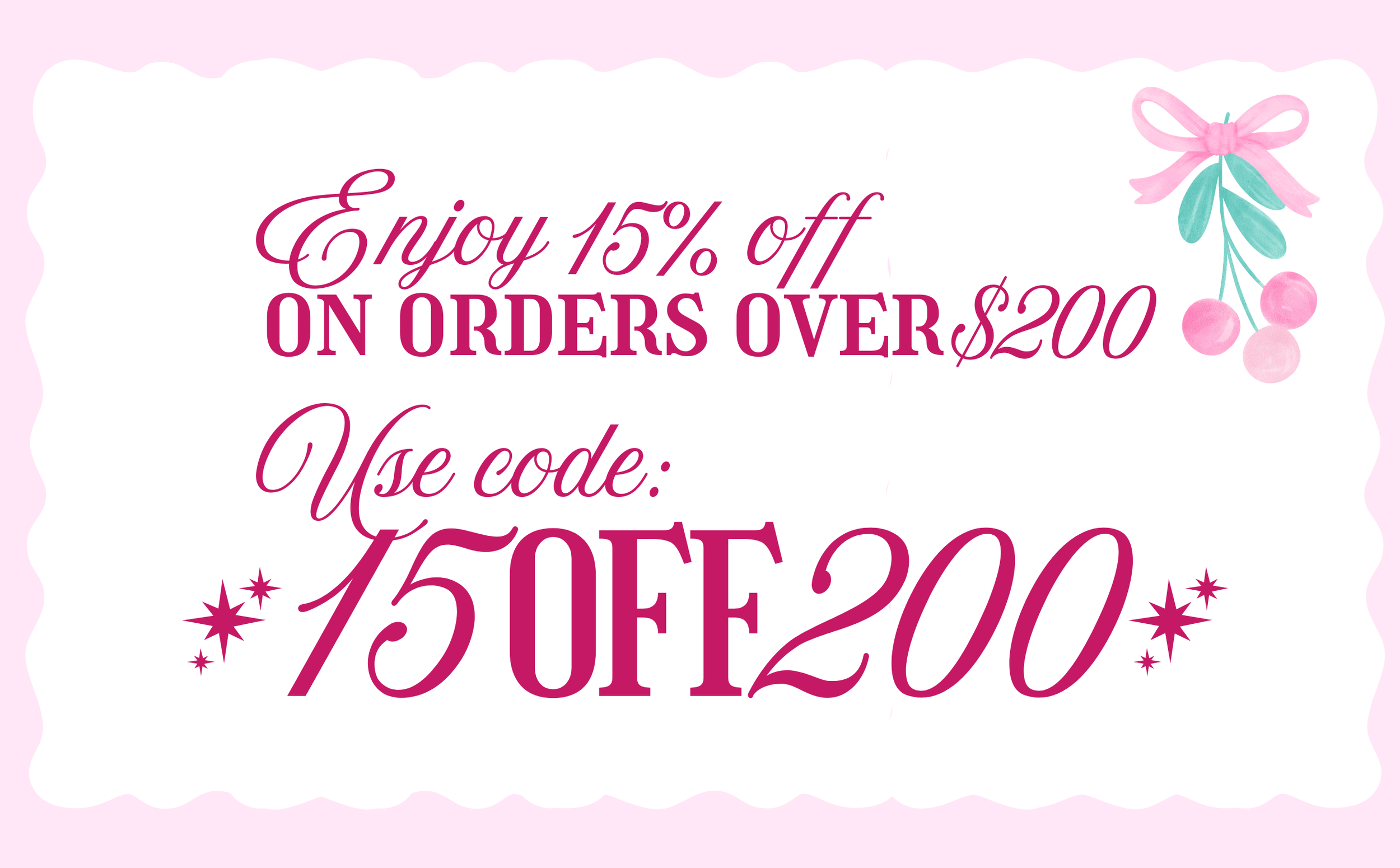 Use code 15OFF200 to get 15% off!