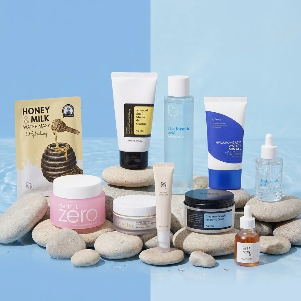 5-Step Replenishing Skincare Routine for Dry Skin | OoshTush | K-beauty | Free Shipping Over $50 USD