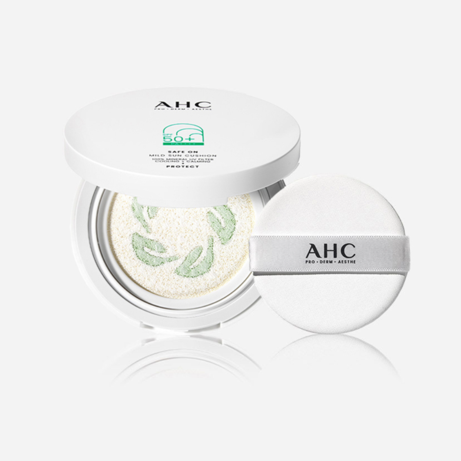 AHC Safe On Mild Sun Cushion SPF50+ PA++++ 25g | OoshTush | K-beauty | Free Shipping Over $40