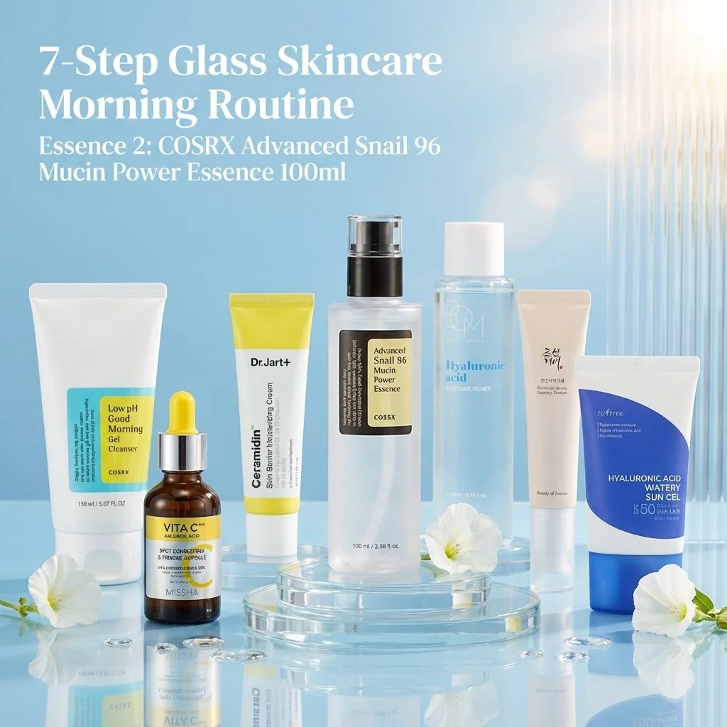 7-Step Glass Skincare Routine Morning & Night