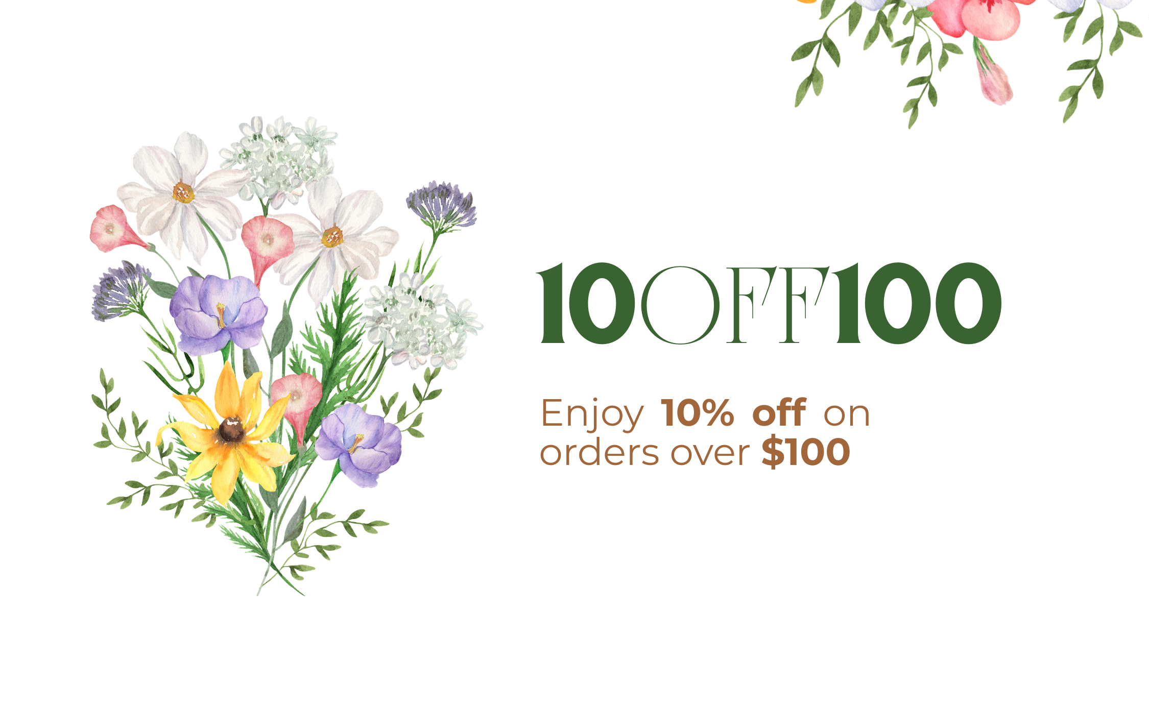 Use code 10OFF100 on get 10% off!