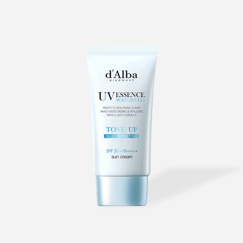 d'alba Watefull UV Essence Blue Tone Up Sun Cream SPF50+ PA+++ 50ml