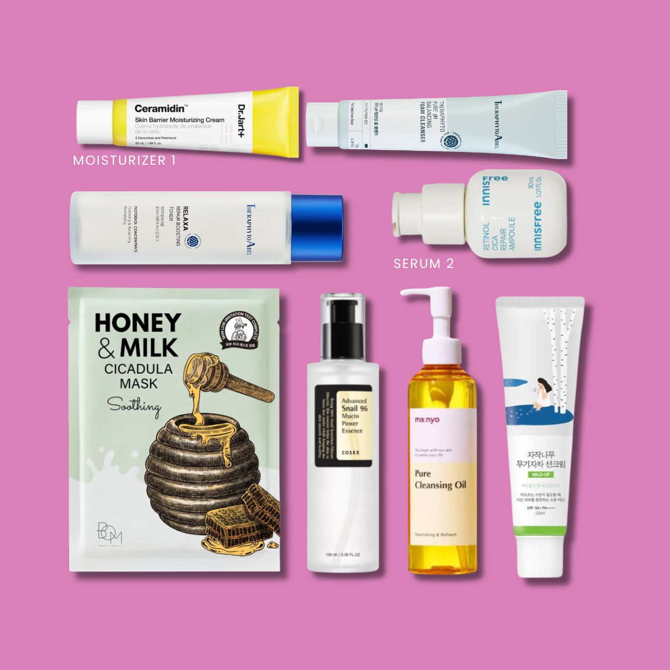 Barrier Repair Skincare Bundle (Cicapair & Ceramidin 8 Products)