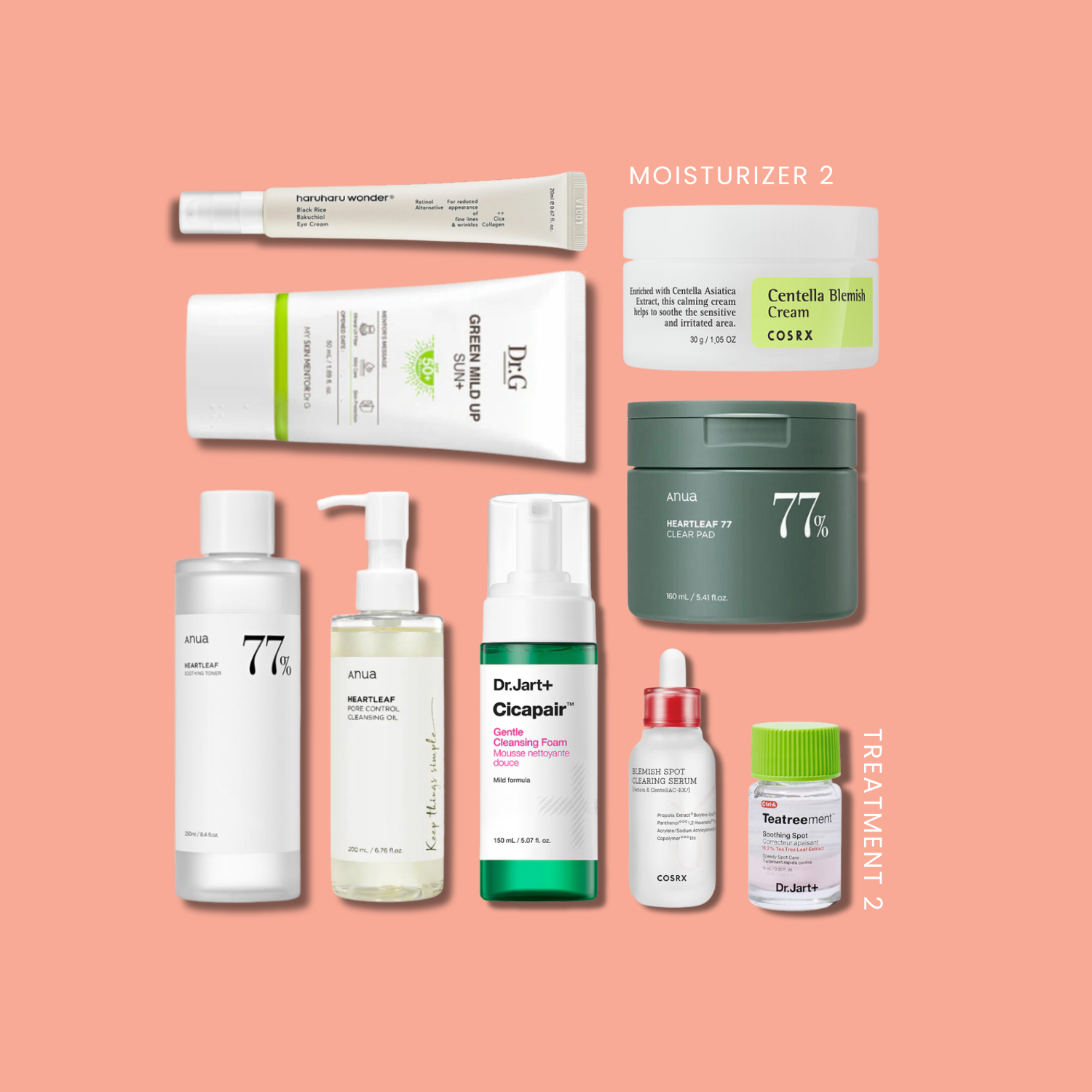 K-Beauty 10-Step Nourishing Skincare Routine (Sensitive/Acne-prone) | OoshTush | K-beauty | Korean Skincare