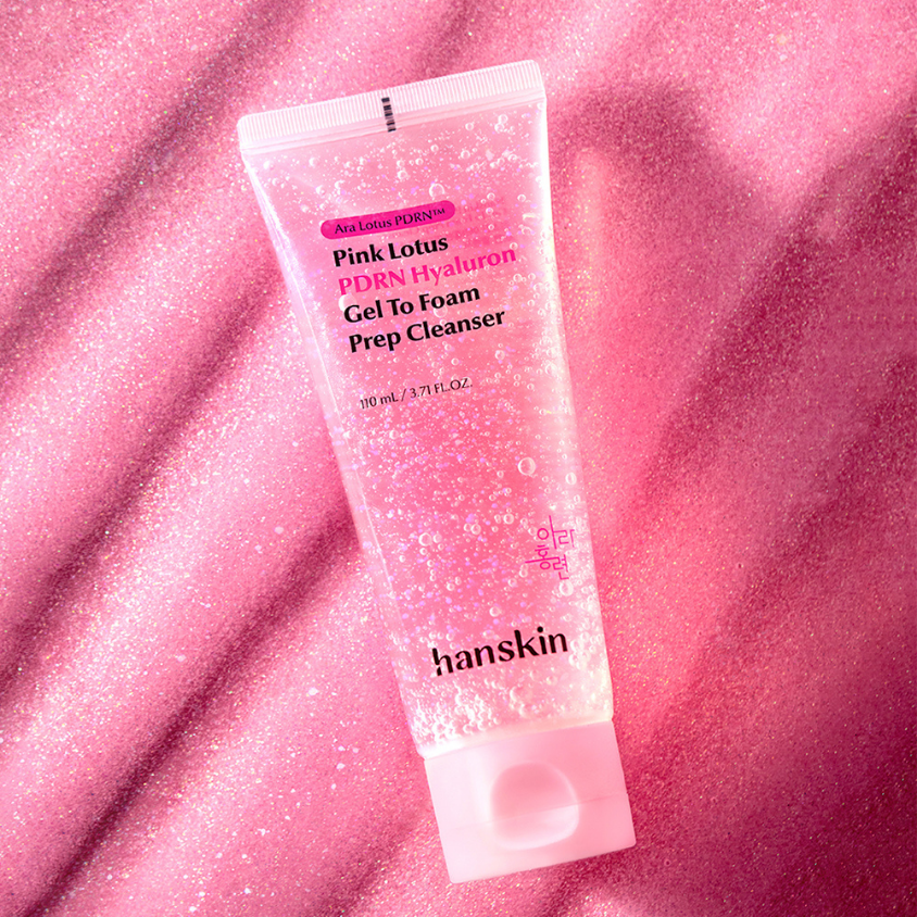 Hanskin Pink Lotus PDRN Hyaluron Foam Cleanser - Skin Care