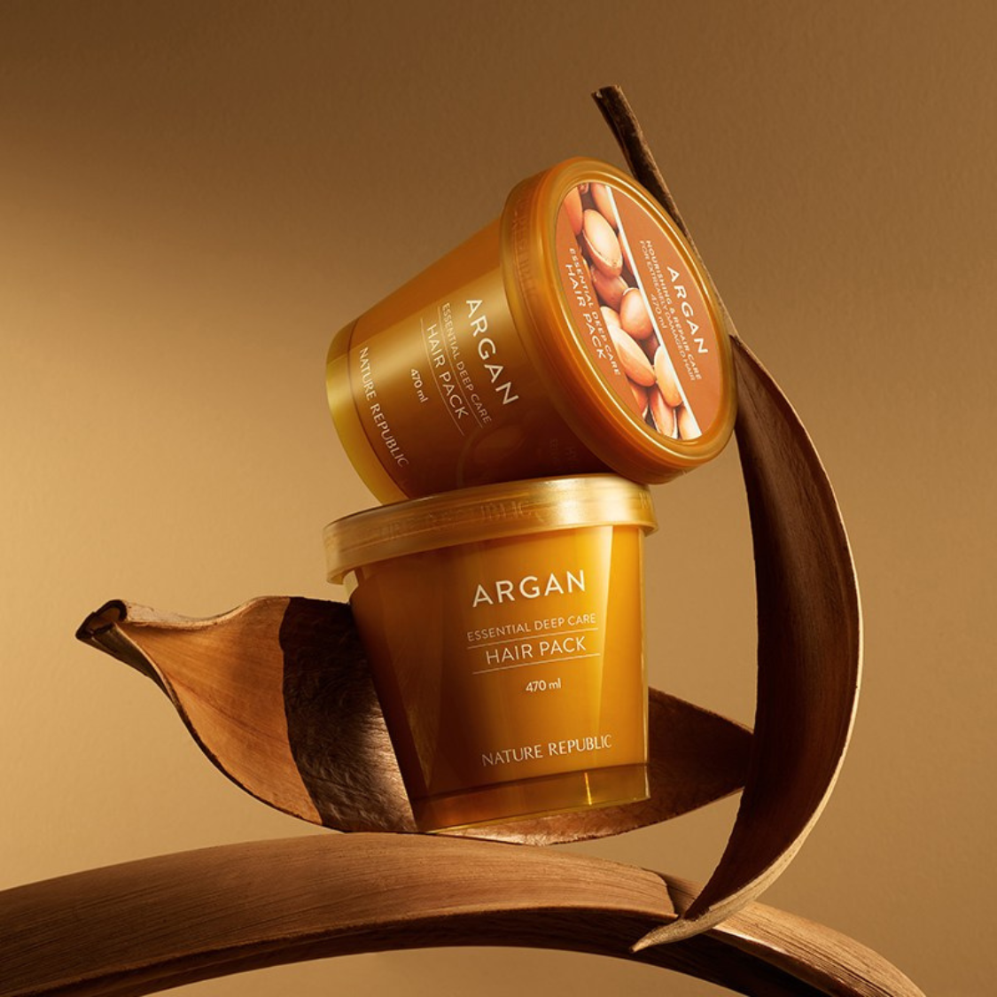 Nature Republic Argan Essential Deep Care Hair Pack | OoshTush | K-Beauty | Korean Skincare