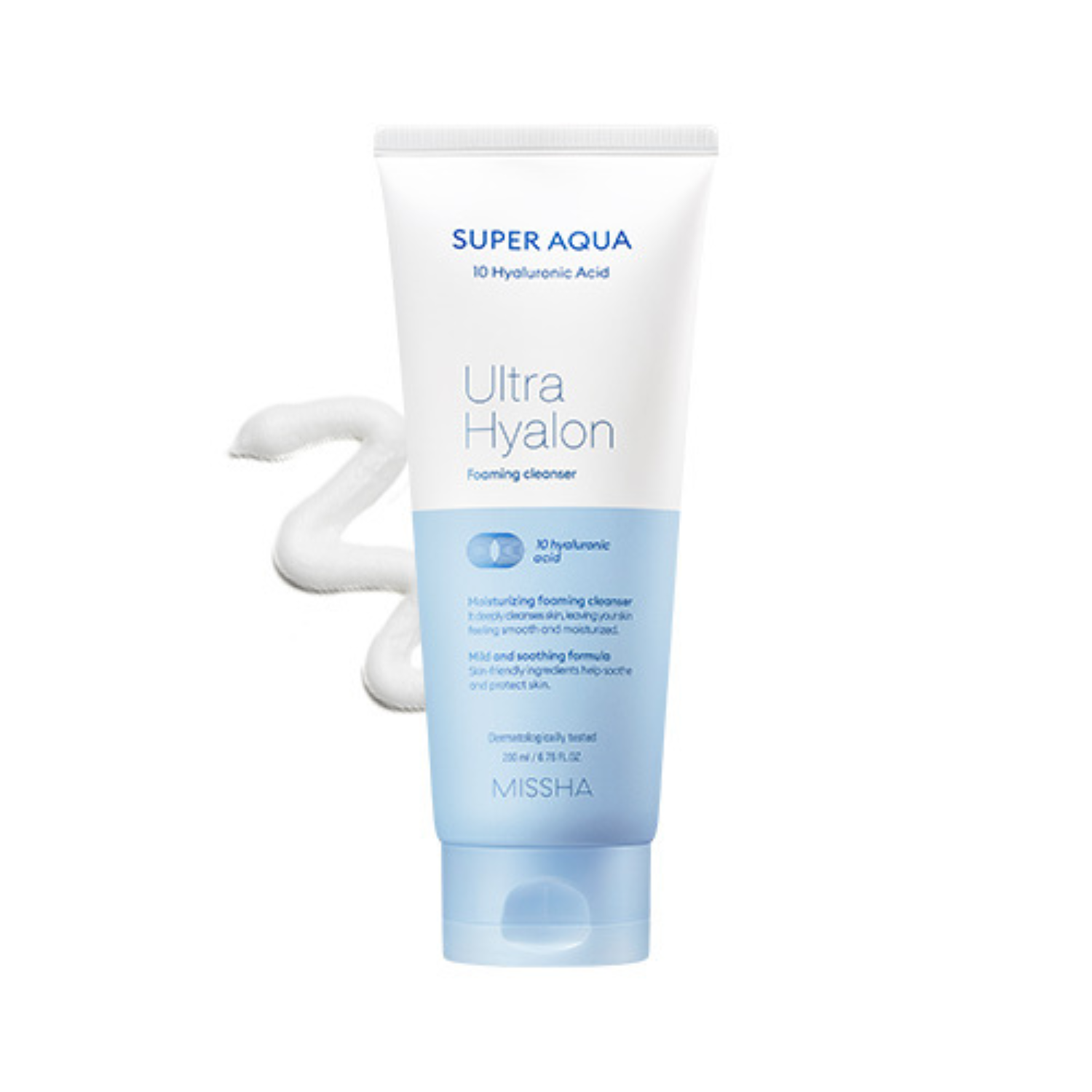 Missha Super Aqua Ultra Hyalon Cleansing Foam 200ml | OoshTush | K-beauty