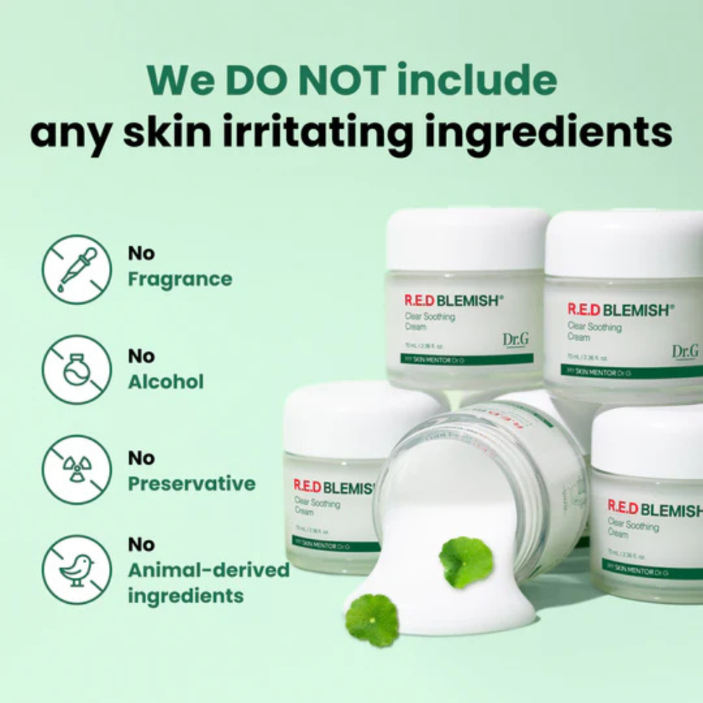 Dr.G Red Blemish Cica Cream - Soothes Acne-Prone Skin Well — OoshTush