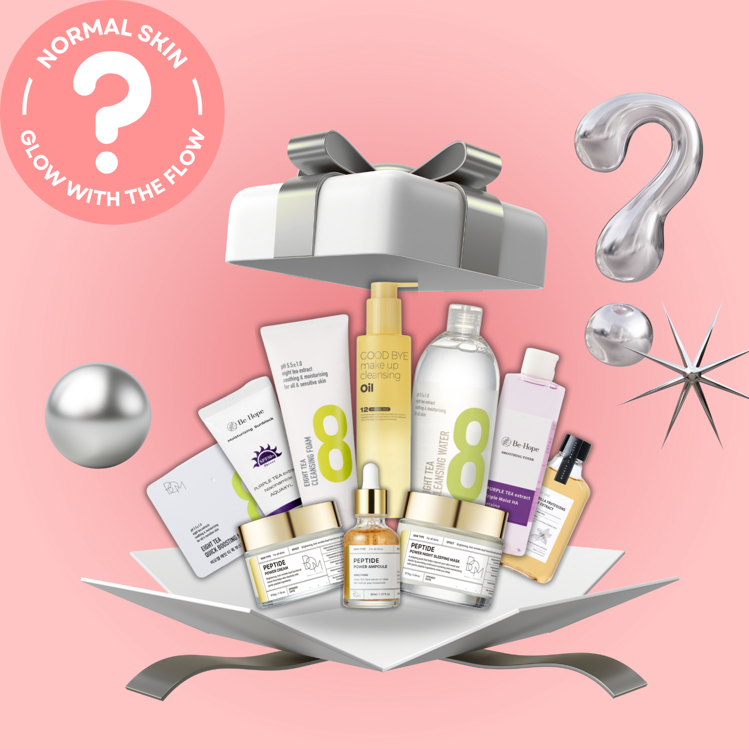 Normal Skin Glow with the Flow Box (5 , 7, & 10 Product Box)