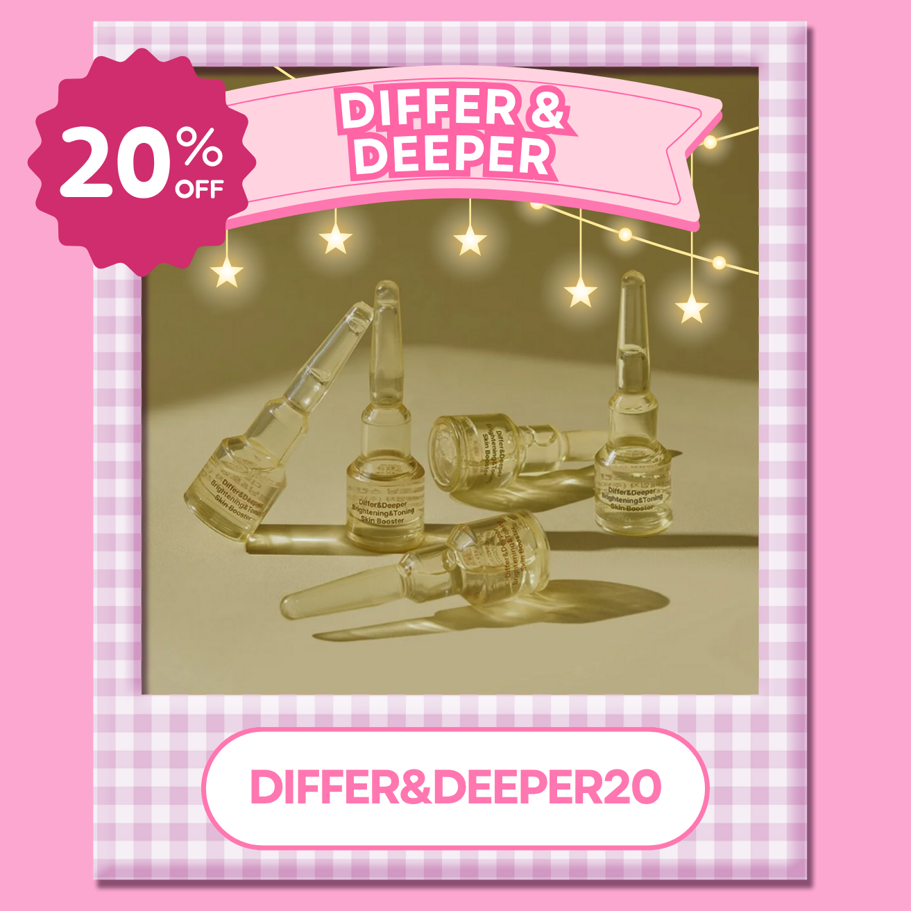 Use Code: DIFFER&DEEPER20