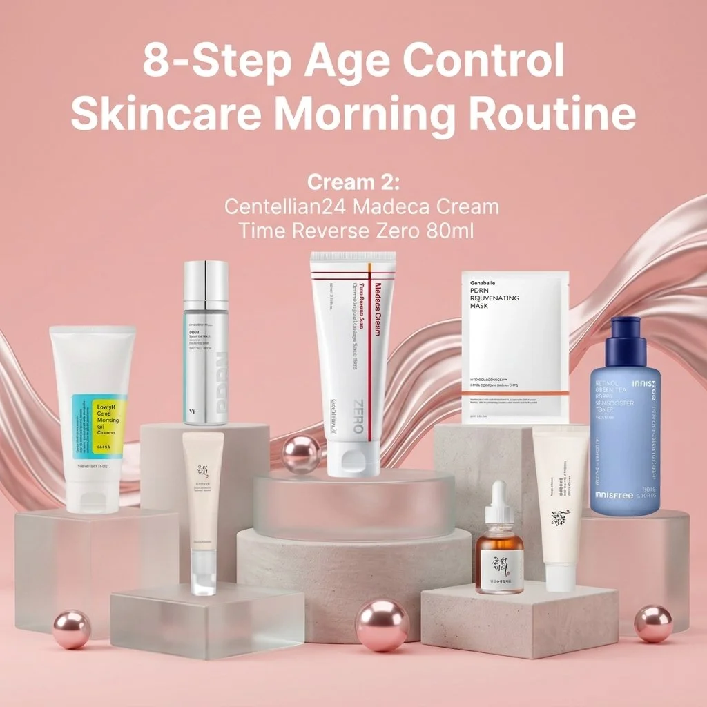 8-Step Age Control Skincare Routine Morning & Night