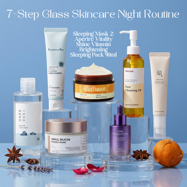 7-Step Glass Skin Routine (Morning & Night) | OoshTush | K-beauty | Free Shipping Over $50 USD