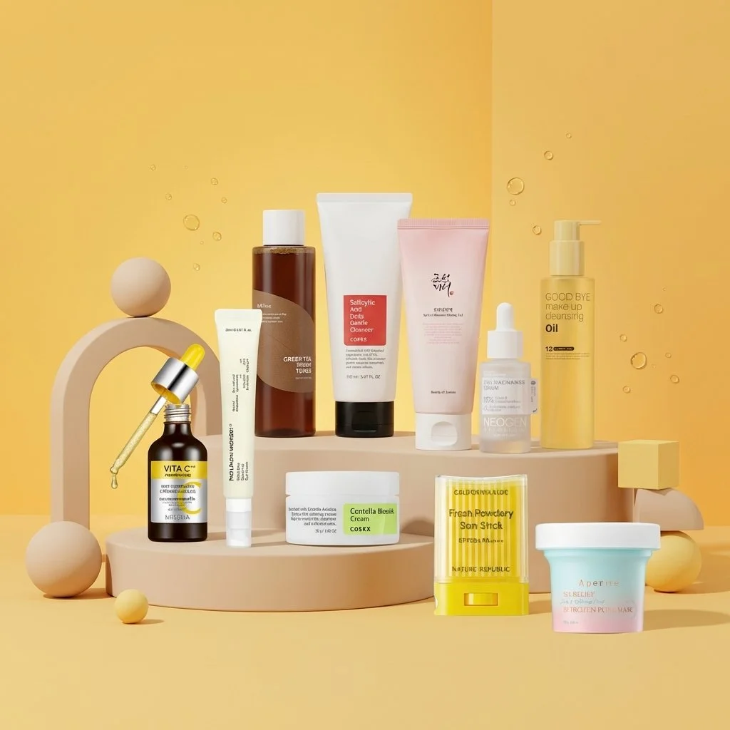 5-Step Shine-Free Skincare Routine for Oily Skin | OoshTush | K-beauty | Free Shipping Over $50 USD