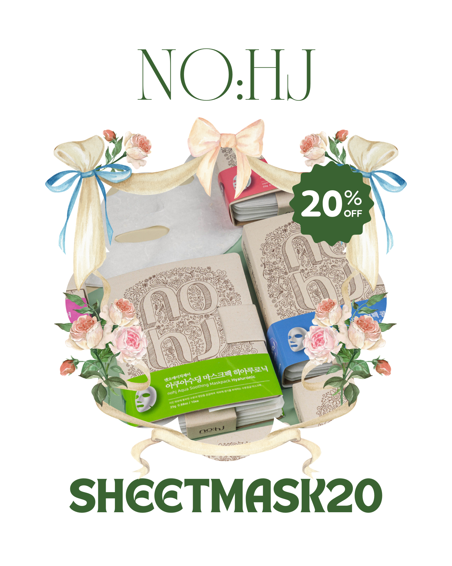 Use Code: SHEETMASK20