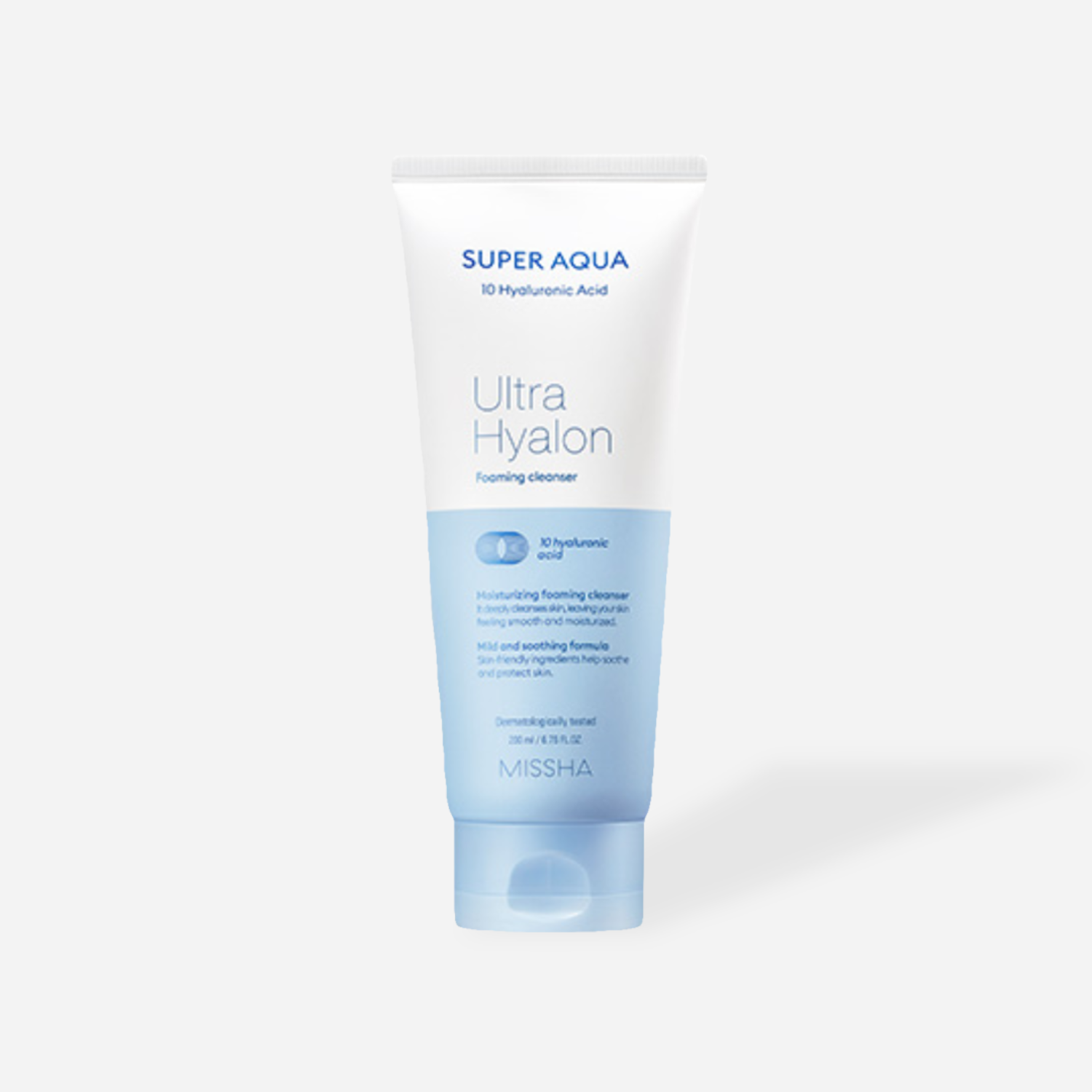 Missha Super Aqua Ultra Hyalon Cleansing Foam 200ml | OoshTush | K-beauty