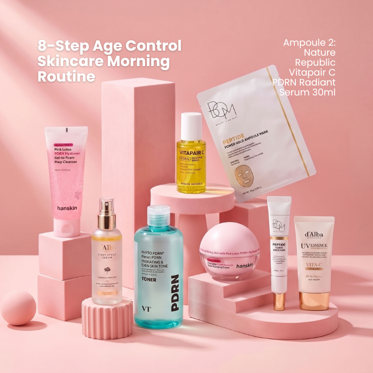 8-Step Age Control Skincare Routine (Morning & Night) | OoshTush | K-beauty | Global Free Shipping Available