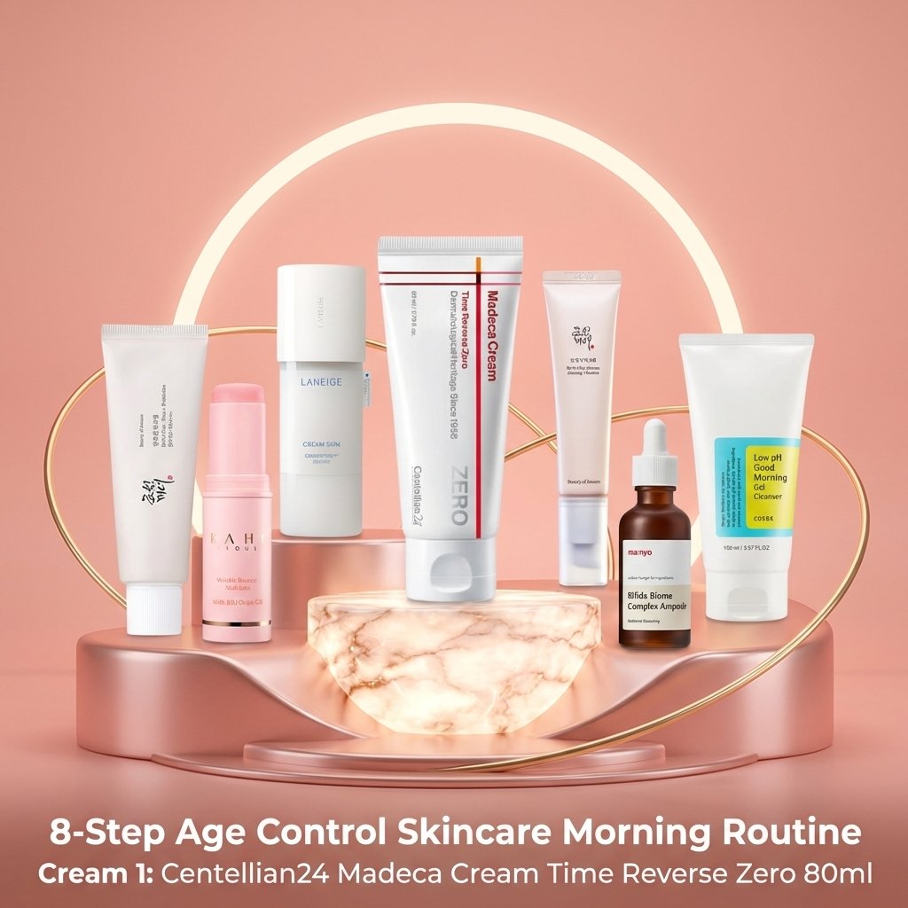 8-Step Age Control Skincare Routine Morning & Night