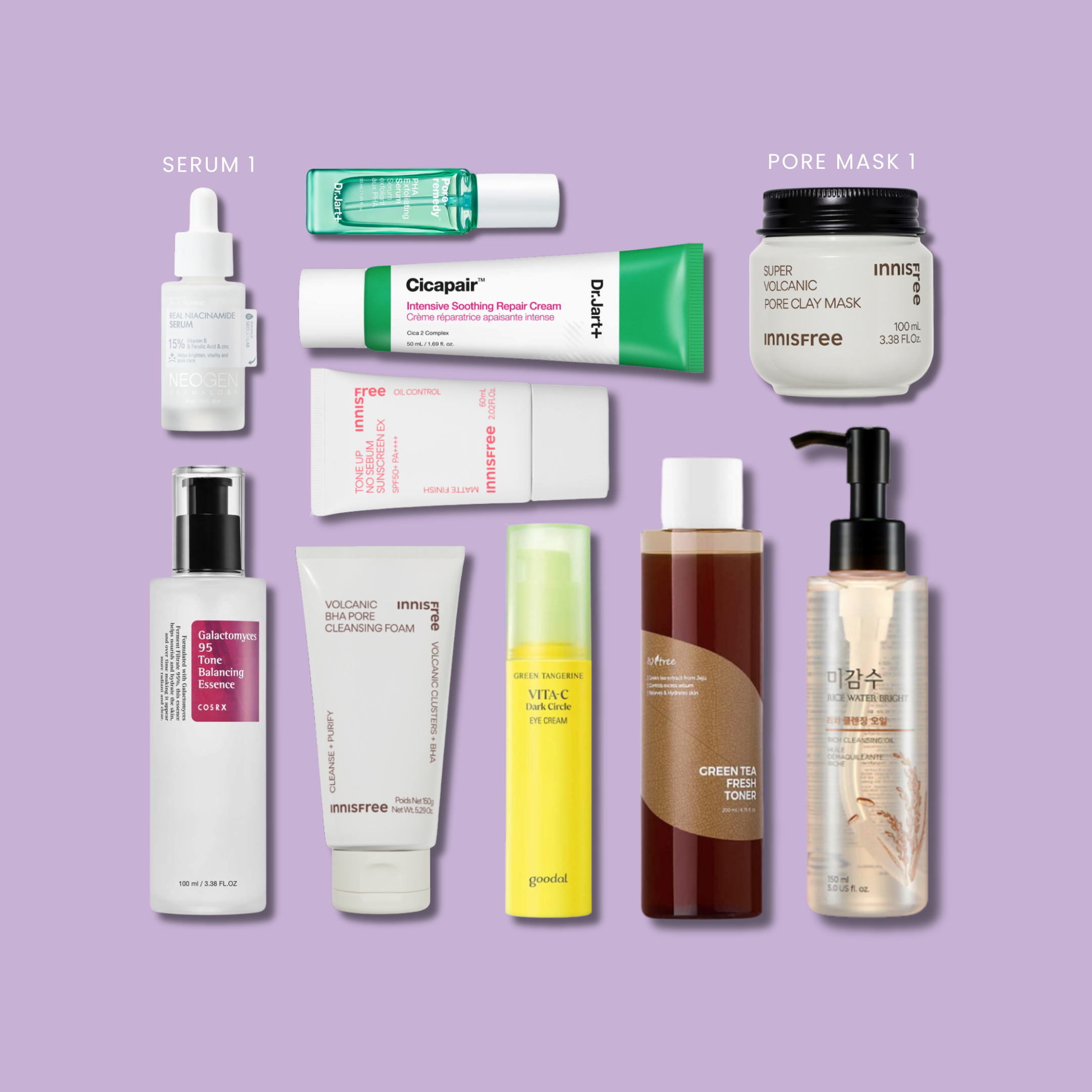 10-Step Ultimate Radiance Skincare Routine Normal/Dry & Oil/Combination Skin | OoshTush | K-beauty